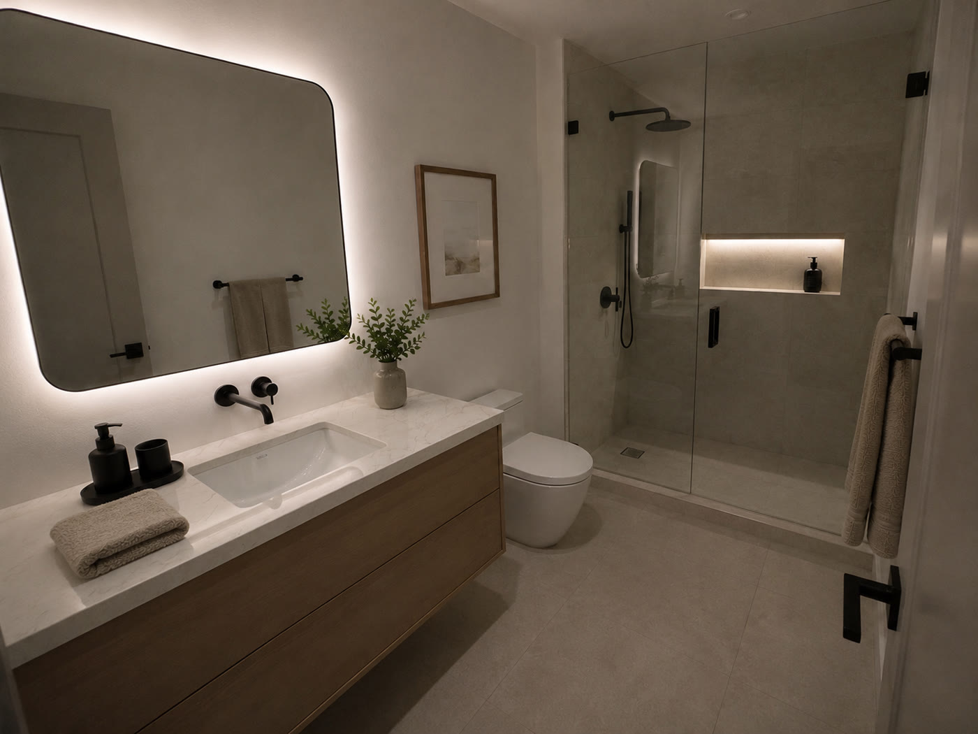 Raw job-site photo of a renovation in progress